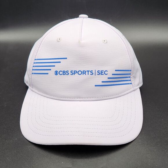 CBS Sports SEC Hat Southeastern Conference White Blue Vintage Strapback Crew Cap - Picture 1 of 11